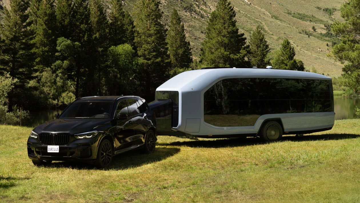 World s most advanced caravan makes towing with an electric car a